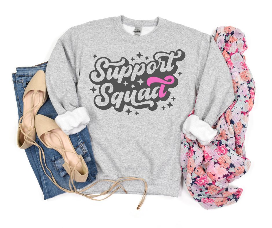 PREORDER: Support Squad Sweatshirt In Gray