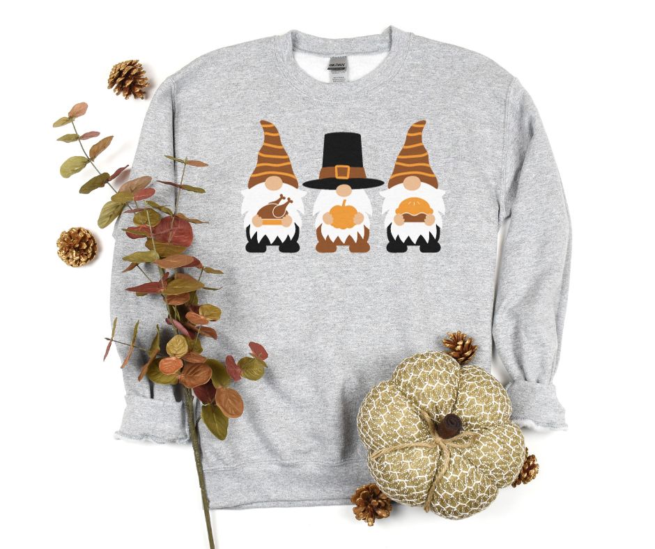 PREORDER: Thanksgiving Gnomes Graphic Tee or Sweatshirt