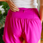 Girl Power High Waist Running Shorts in Magenta