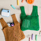Girls Day Open Weave Bag in Tan