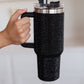 Glam Girl 40 oz Rhinestone Tumbler in Black
