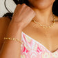 Glistening Paperclip Chain Bracelet