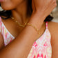 Glistening Paperclip Chain Bracelet