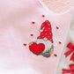 PREORDER: Valentine Gnome Embroidered Sweatshirt