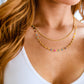 Golden Kaleidoscope Layered Necklace