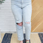 Risen Good Karma Light Wash Distressed Jeans
