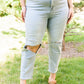 Risen Good Karma Light Wash Distressed Jeans