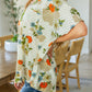 Good Morning Floral V-Neck Blouse