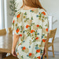Good Morning Floral V-Neck Blouse