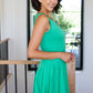 Gorgeous in Green Sleeveless Skort Dress