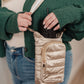 Gotcha Girl Puffer Tumbler Tote in Gold
