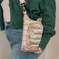 Gotcha Girl Puffer Tumbler Tote in Gold