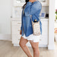 Gotcha Girl Puffer Tumbler Tote in Gold