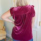 Velveteen Queen Blouse in Magenta