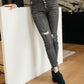 Gray Days Button Rise Jeans