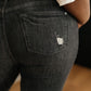 Gray Days Button Rise Jeans