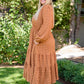 Great Things Long Sleeve Polka Dot Dress
