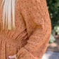Great Things Long Sleeve Polka Dot Dress
