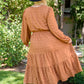 Great Things Long Sleeve Polka Dot Dress