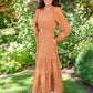Great Things Long Sleeve Polka Dot Dress