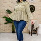 Green Tea Button Up Long Sleeve Top in Olive