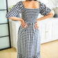 Greenville Gingham Midi Dress