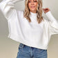 Mags Side Slit Cropped Sweater