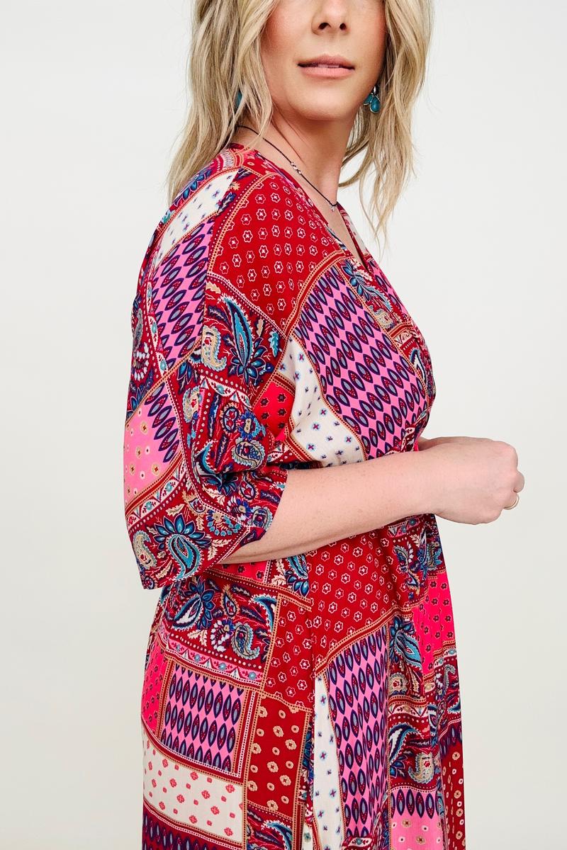 Paisley Patchwork Maxi Dress
