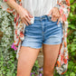 Hallie High Waist Distressed Shorts