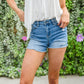 Hallie High Waist Distressed Shorts