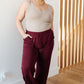 Handle That Straight Leg Pants in Wine