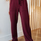 Handle That Straight Leg Pants in Wine