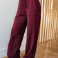 Handle That Straight Leg Pants in Wine