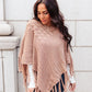 Hanging For The Weekend Poncho In Mocha