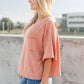 Hannah Tee In Faded Rust