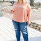 Hannah Tee In Faded Rust