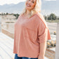 Hannah Tee In Faded Rust