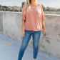 Hannah Tee In Faded Rust