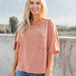 Hannah Tee In Faded Rust
