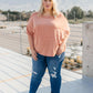 Hannah Tee In Faded Rust