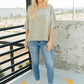 Hannah Tee in Faded Olive