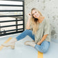 Hannah Tee in Faded Olive