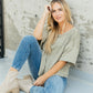 Hannah Tee in Faded Olive