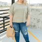 Hannah Tee in Faded Olive