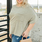 Hannah Tee in Faded Olive