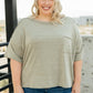Hannah Tee in Faded Olive