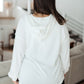 Happier Now Henley Hoodie in Ivory