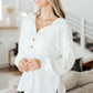 Happier Now Henley Hoodie in Ivory
