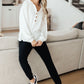 Happier Now Henley Hoodie in Ivory