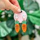 PREORDER: Happy Easter Carrot Dangle Earrings